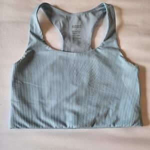 Girlfriend Collective Ribbed Paloma Bra Light Blue Small